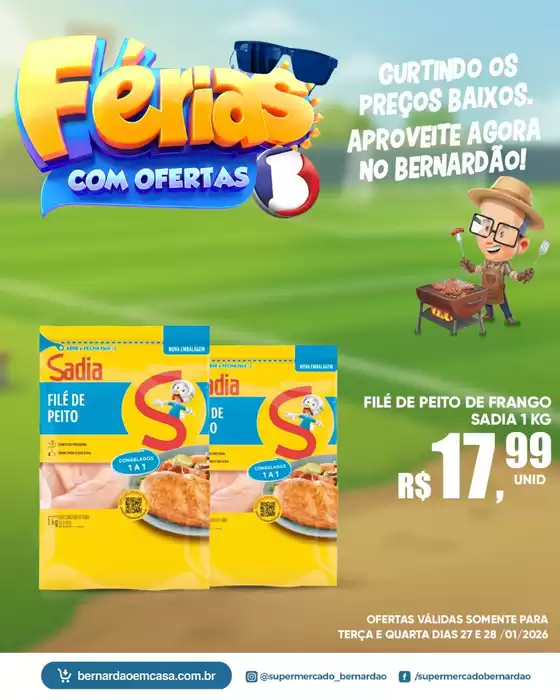 Catálogo Supermercado Bernardão em Pedregulho | Encarte Supermercado Bernardão | 2026-01-27T00:00:00.000Z - 2026-01-28T00:00:00.000Z