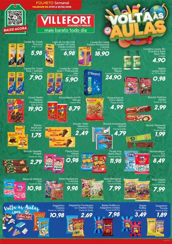 Catálogo Villefort Atacadista em Pedregulho | Ofertas Villefort Atacadista | 2026-01-27T00:00:00.000Z - 2026-02-01T00:00:00.000Z
