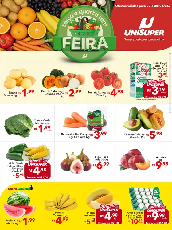 Catálogo UniSuper em Pedregulho | Folheto Horti Unisuper | 2026-01-27T00:00:00.000Z - 2026-01-28T00:00:00.000Z