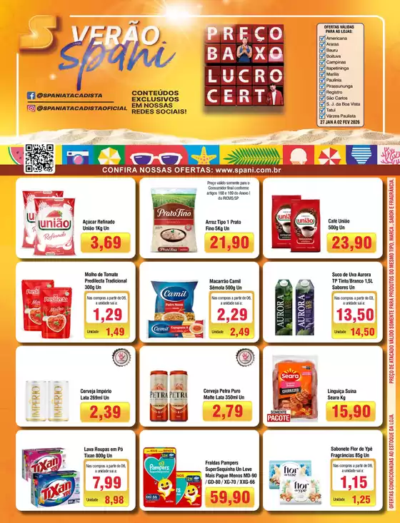 Catálogo Spani Atacadista em Rifaina | Jornal de Ofertas Verao INTERIOR 27 01 a 02 02 | 2026-01-27T00:00:00.000Z - 2026-02-02T00:00:00.000Z