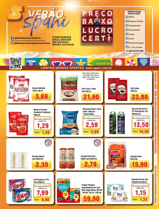 Catálogo Spani Atacadista em Rifaina | Jornal de Ofertas Verao SP 27 01 a 02 02 | 2026-01-27T00:00:00.000Z - 2026-02-02T00:00:00.000Z