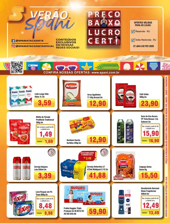 Catálogo Spani Atacadista em Rifaina | Jornal de Ofertas Verao RJ 27 01 a 02 02 | 2026-01-27T00:00:00.000Z - 2026-02-02T00:00:00.000Z