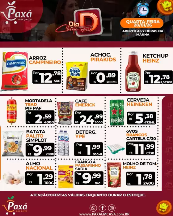 Catálogo Paxá Supermercados | Dia D | 2026-01-28T00:00:00.000Z - 2026-01-28T00:00:00.000Z