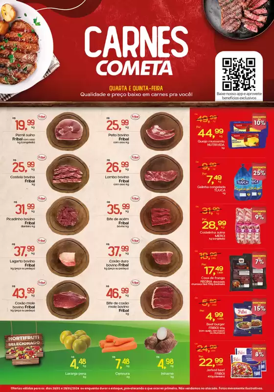 Catálogo Cometa Supermercados em Pelotas | Carnes Cometa | 2026-01-28T00:00:00.000Z - 2026-01-29T00:00:00.000Z