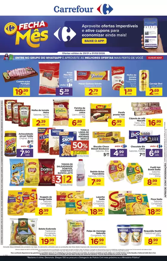 Catálogo Carrefour em Campinas | Ofertas para caçadores de pechinchas | 2026-01-29T00:00:00.000Z - 2026-02-01T00:00:00.000Z