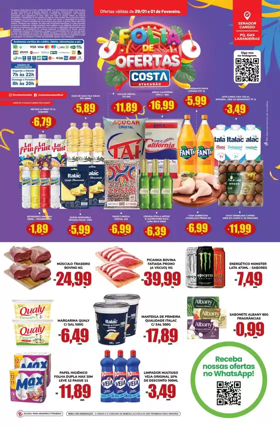 Catálogo Costa Atacadão | Ofertas exclusivas e pechinchas | 2026-01-29T00:00:00.000Z - 2026-02-01T00:00:00.000Z