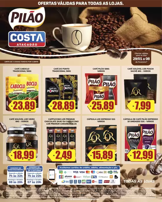 Catálogo Costa Atacadão | Nossas melhores ofertas para você | 2026-01-29T00:00:00.000Z - 2026-02-08T00:00:00.000Z