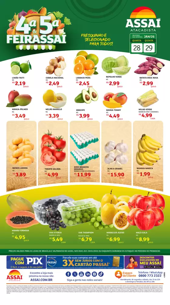 Catálogo Assaí Atacadista em Canoas | PREÇOS VÁLIDOS PARA OS DIAS 28 E 29/01/2026 | 2026-01-29T00:00:00.000Z - 2026-01-29T00:00:00.000Z