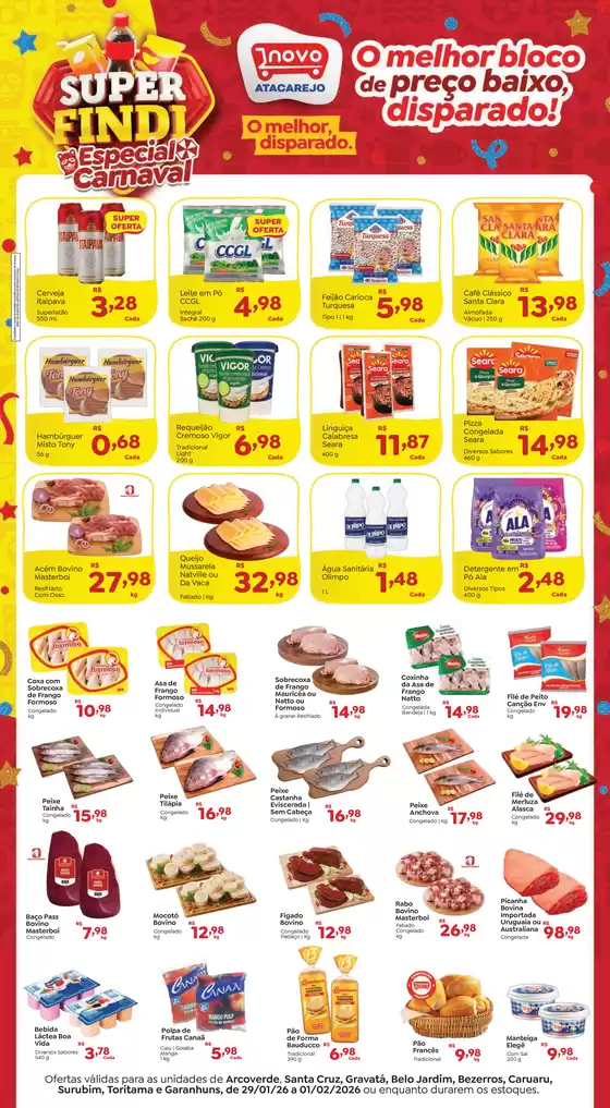 Catálogo Novo Atacarejo | Economize agora com nossas ofertas | 2026-01-29T00:00:00.000Z - 2026-02-01T00:00:00.000Z