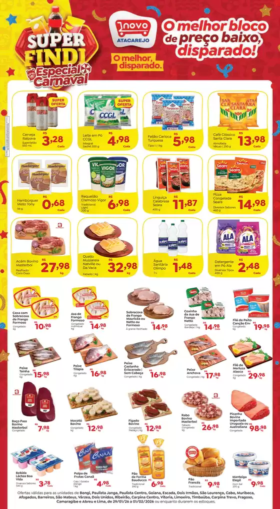 Catálogo Novo Atacarejo | Ofertas para caçadores de pechinchas | 2026-01-29T00:00:00.000Z - 2026-02-01T00:00:00.000Z