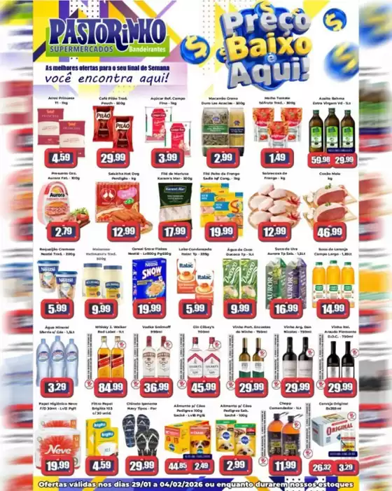 Catálogo Supermercado Pastorinho | Ofertas exclusivas | 2026-01-29T00:00:00.000Z - 2026-02-04T00:00:00.000Z