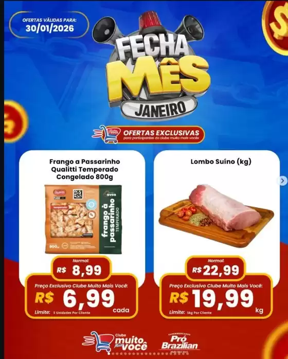 Catálogo Supermercados Pró Brazilian | Fecha Mês  | 2026-01-30T00:00:00.000Z - 2026-01-30T00:00:00.000Z
