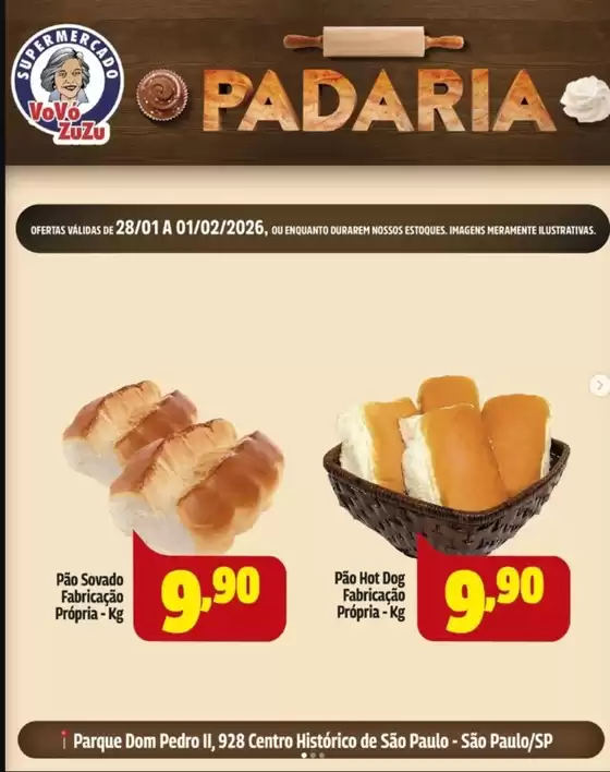 Catálogo Vovó Zuzu em Cidreira | Ofertas da Padaria | 2026-01-30T00:00:00.000Z - 2026-02-01T00:00:00.000Z