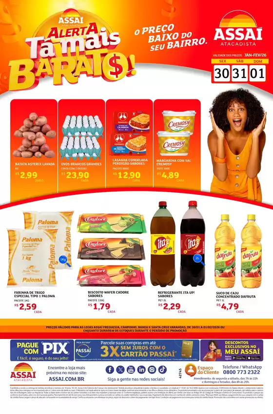 Catálogo Assaí Atacadista em Janaúba | Descontos e promoções | 2026-01-30T00:00:00.000Z - 2026-02-01T00:00:00.000Z