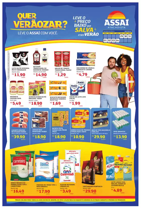 Catálogo Assaí Atacadista em Janaúba | Preços válidos de 29/01/2026 até 04/02/2026 | 2026-01-29T00:00:00.000Z - 2026-02-04T00:00:00.000Z