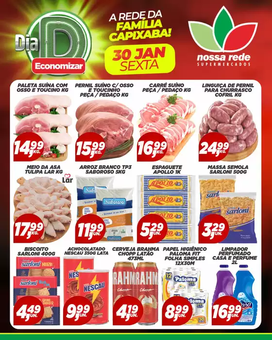 Catálogo Nossa Rede Supermercados em Formiga | Dia D  | 2026-01-30T00:00:00.000Z - 2026-01-30T00:00:00.000Z