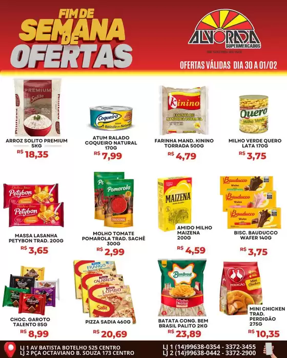 Catálogo Alvorada Supermercados em Nova Lima | Encarte Alvorada Supermercados | 2026-01-30T00:00:00.000Z - 2026-02-01T00:00:00.000Z