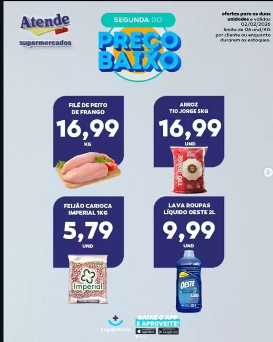Catálogo Atende Mais em Lagoa Dourada | SEGUNDA DO PRECO BAIXO | 2026-02-02T00:00:00.000Z - 2026-02-02T00:00:00.000Z