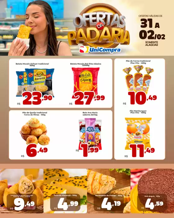 Catálogo Unicompra em Santo André | Ofertas da Padaria | 2026-02-02T00:00:00.000Z - 2026-02-02T00:00:00.000Z