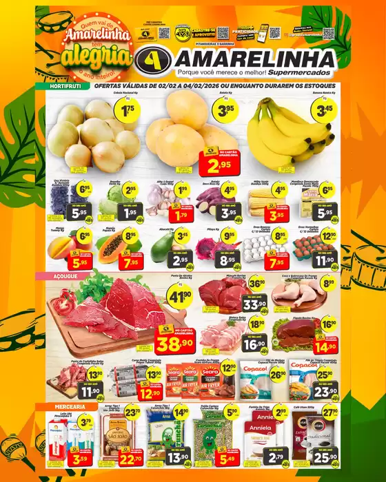 Catálogo Amarelinha Supermercados em Santo André | AMARELINHA tem Alegria | 2026-02-02T00:00:00.000Z - 2026-02-04T00:00:00.000Z