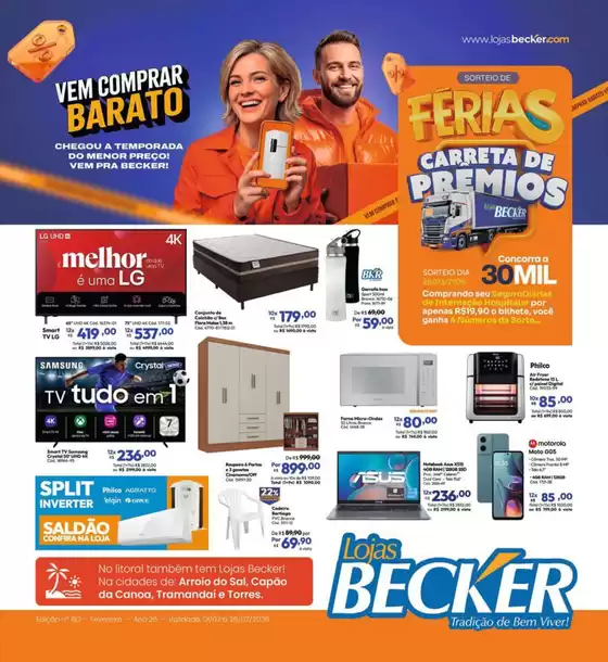 Catálogo Lojas Becker em Paulínia | Ampla seleção de ofertas | 2026-02-01T00:00:00.000Z - 2026-02-28T00:00:00.000Z