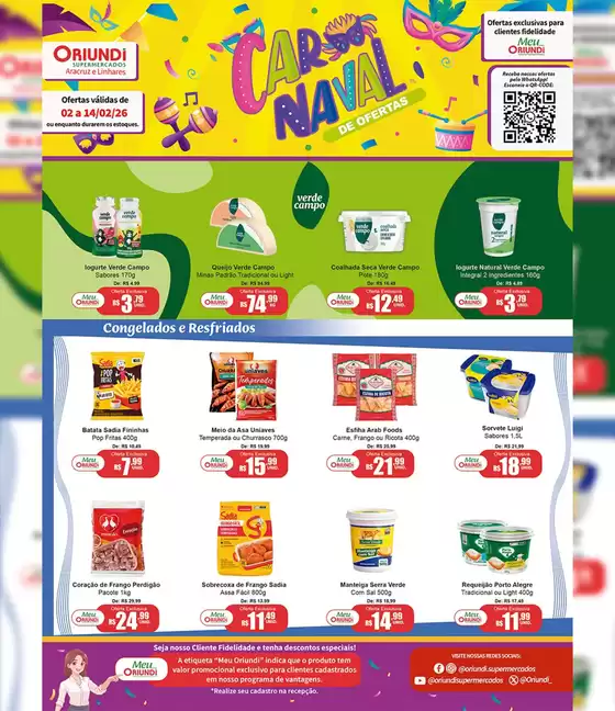 Catálogo Oriundi em Carapicuíba | Carnaval | 2026-02-02T00:00:00.000Z - 2026-02-14T00:00:00.000Z