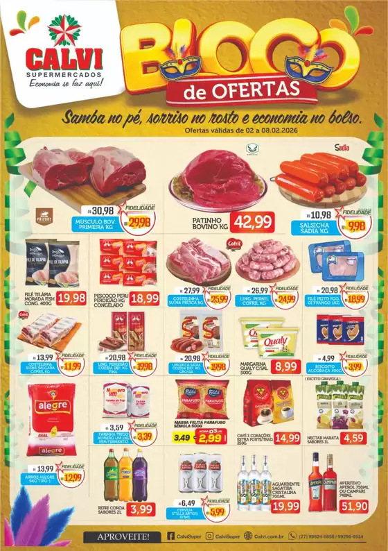 Catálogo Calvi Supermercados em Simão Dias | Bloco de Ofertas | 2026-02-02T00:00:00.000Z - 2026-02-08T00:00:00.000Z
