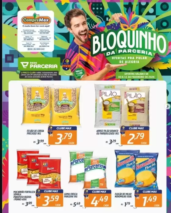 Catálogo CompreMax em Osasco | BLOQUINHO DA PACERIA | 2026-02-03T00:00:00.000Z - 2026-02-11T00:00:00.000Z