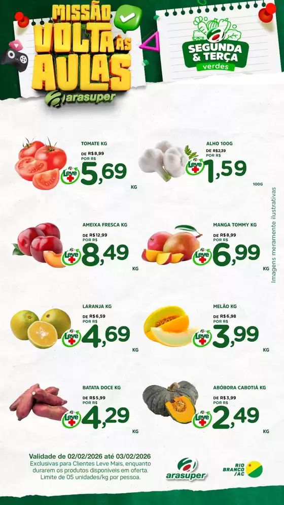 Catálogo Araújo Supermercados em Cachoeirinha | Segunda e Terça | 2026-02-02T00:00:00.000Z - 2026-03-02T00:00:00.000Z