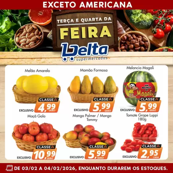 Catálogo Delta Supermercados em Cachoeirinha | Ofertas exclusivas e pechinchas | 2026-02-03T00:00:00.000Z - 2026-02-04T00:00:00.000Z