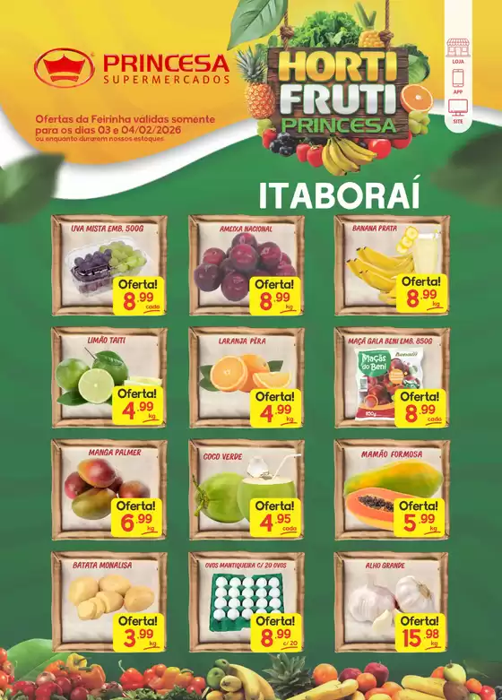 Catálogo Princesa Supermercados em São Bernardo do Campo | Feirinha Itaborai - 03 e 04/02 | 2026-02-03T00:00:00.000Z - 2026-02-04T00:00:00.000Z
