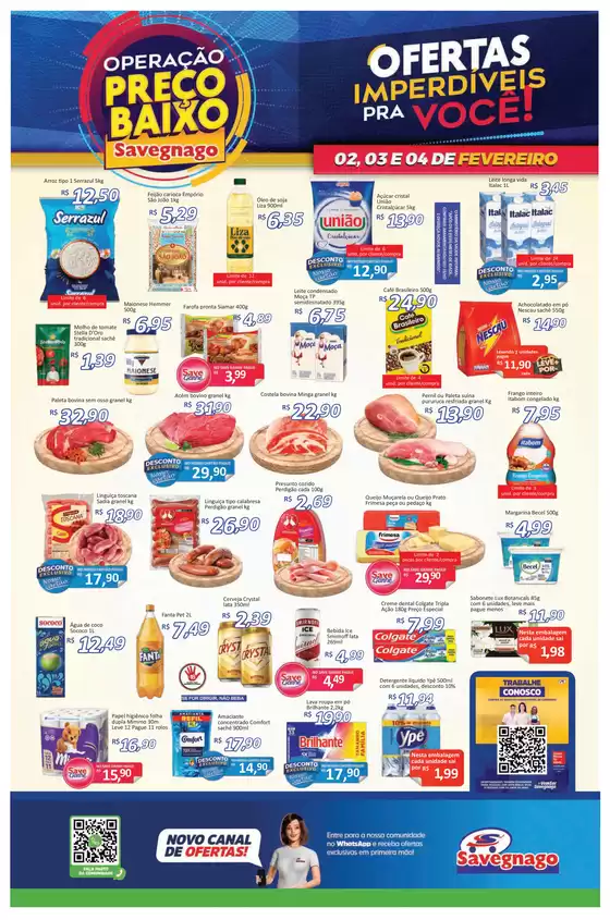 Catálogo Supermercado Savegnago em Arapongas | Ofertas do Savegnago Bebedouro | 2026-02-02T00:00:00.000Z - 2026-02-04T00:00:00.000Z