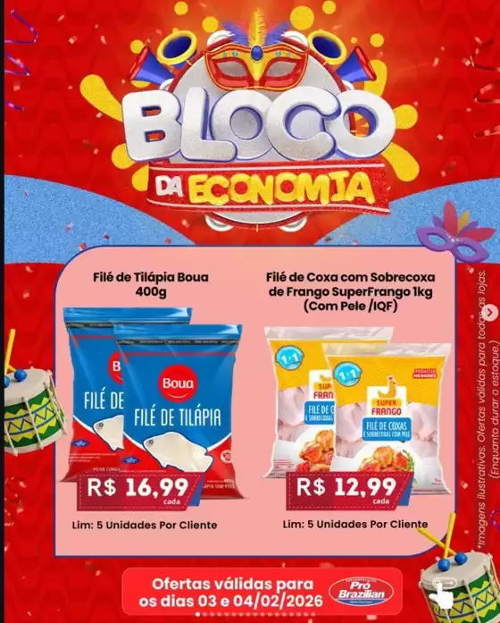 Catálogo Supermercados Pró Brazilian em Arapongas | Bloco DA ECONOMIA | 2026-02-03T00:00:00.000Z - 2026-02-04T00:00:00.000Z