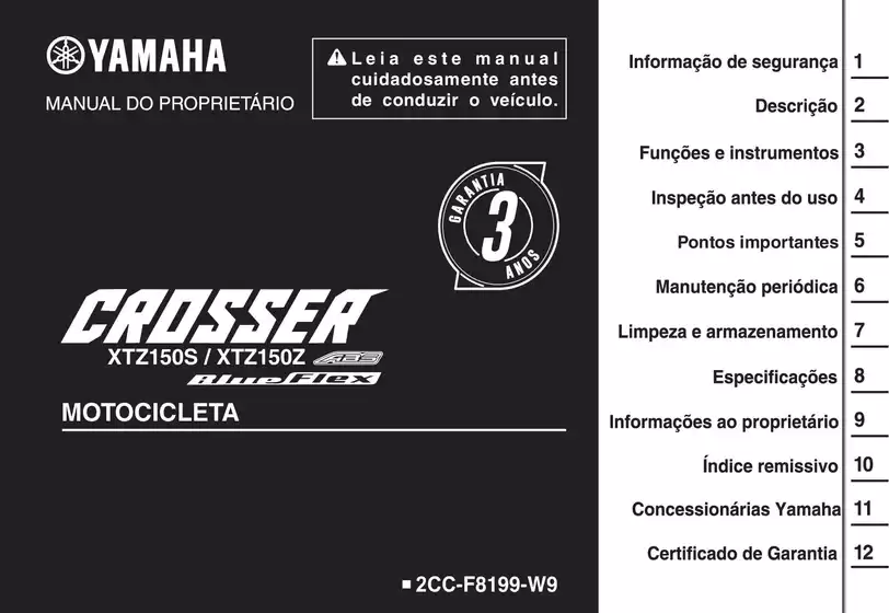 Catálogo Yamaha em Cruzeiro | Yamaha CROSSER 150 - 2025 | 2026-02-03T00:00:00.000Z - 2027-03-31T00:00:00.000Z