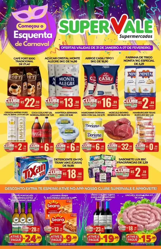 Catálogo Super Vale Supermercados em Santa Maria de Itabira | Esquenta De Carnaval | 2026-02-03T00:00:00.000Z - 2026-02-07T00:00:00.000Z