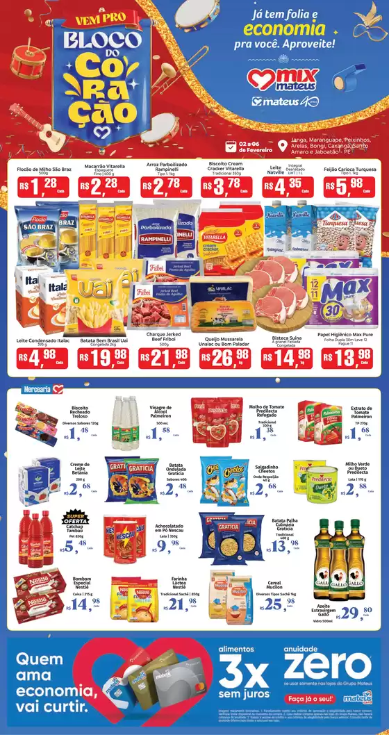 Catálogo Supermercados Mateus em Recife | Ofertas exclusivas para nossos clientes | 2026-02-02T00:00:00.000Z - 2026-02-06T00:00:00.000Z