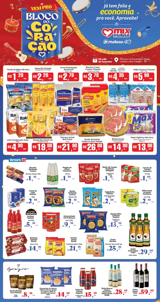 Catálogo Supermercados Mateus em Recife | Novas ofertas para descobrir | 2026-02-02T00:00:00.000Z - 2026-02-06T00:00:00.000Z