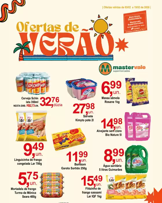 Catálogo Mastervale Supermercados em Santa Maria de Itabira | Ofertas de Verão | 2026-02-03T00:00:00.000Z - 2026-02-15T00:00:00.000Z