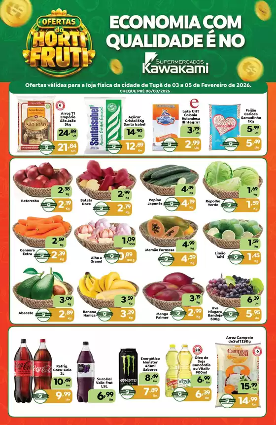 Catálogo Supermercados Kawakami em Santa Maria de Itabira | Economize Com Qualidade | 2026-02-03T00:00:00.000Z - 2026-02-05T00:00:00.000Z
