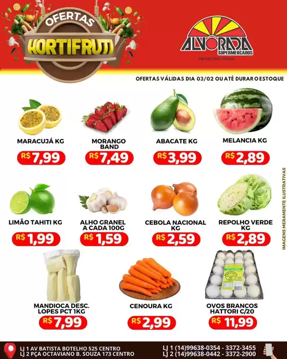 Catálogo Alvorada Supermercados em Canaã dos Carajás | Melhores ofertas e descontos | 2026-02-03T00:00:00.000Z - 2026-02-03T00:00:00.000Z