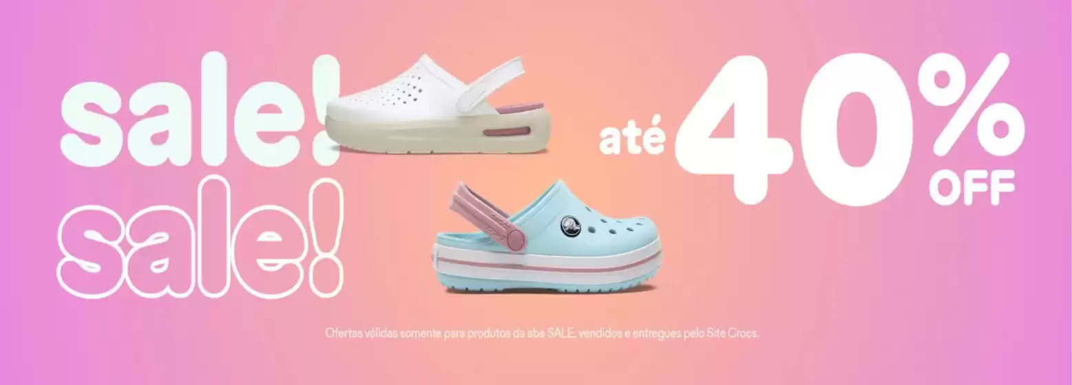 Catálogo Crocs em Belo Horizonte | Até 40% Off | 2026-02-04T00:00:00.000Z - 2026-03-04T00:00:00.000Z
