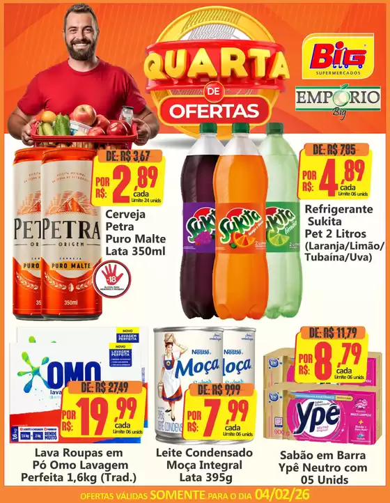 Catálogo Big Supermercados em Machado | Quarta de ofertas | 2026-02-04T00:00:00.000Z - 2026-02-04T00:00:00.000Z