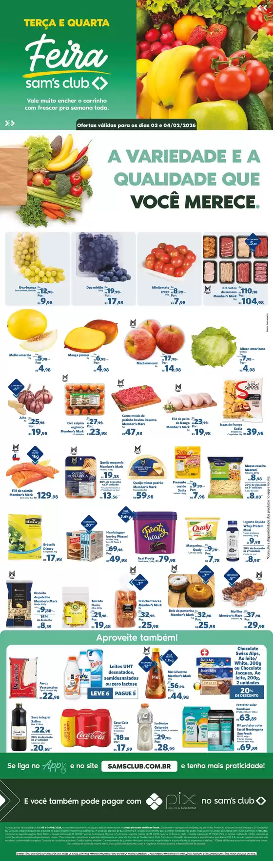 Catálogo Sam's Club em Cataguases | Ofertas exclusivas | 2026-02-03T00:00:00.000Z - 2026-02-04T00:00:00.000Z