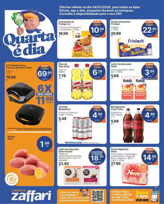 Catálogo Comercial Zaffari em Cataguases | QUARTA É DIA | 2026-02-04T00:00:00.000Z - 2026-02-04T00:00:00.000Z