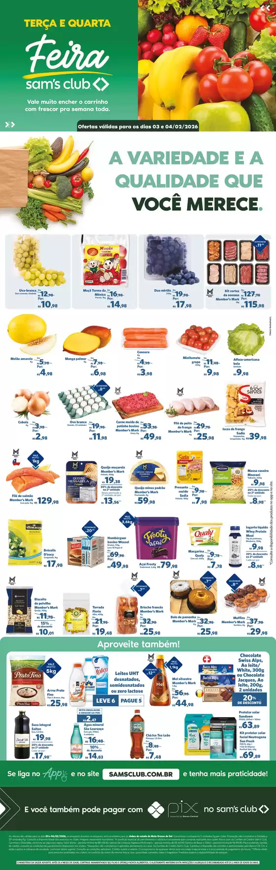 Catálogo Sam's Club em Cataguases | Descubra ofertas atraentes | 2026-02-03T00:00:00.000Z - 2026-02-04T00:00:00.000Z