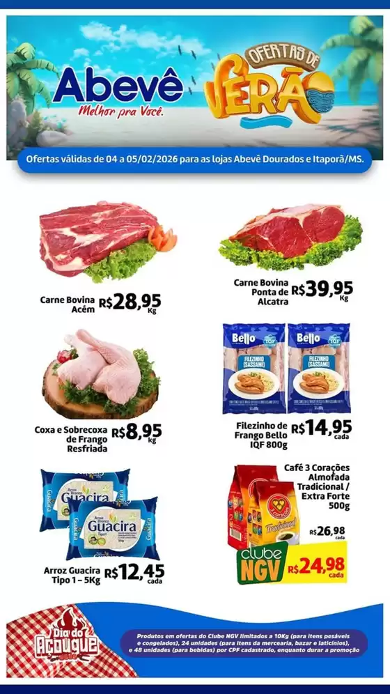 Catálogo Abevê Supermercados em São José do Rio Preto | Ofertas De Verão | 2026-02-04T00:00:00.000Z - 2026-02-05T00:00:00.000Z