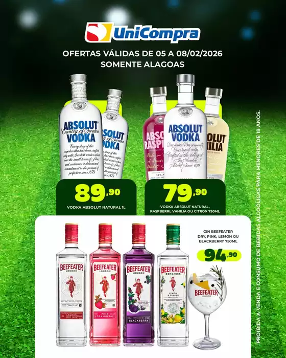 Catálogo Unicompra em Sebastianópolis do Sul | Ofertas Especiais de Gin, Whisky e Vodka | 2026-02-05T00:00:00.000Z - 2026-02-08T00:00:00.000Z