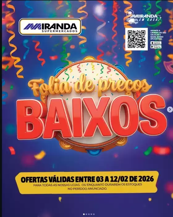 Catálogo Miranda Supermercados | Folia De Preço Baixos | 2026-02-06T00:00:00.000Z - 2026-02-12T00:00:00.000Z