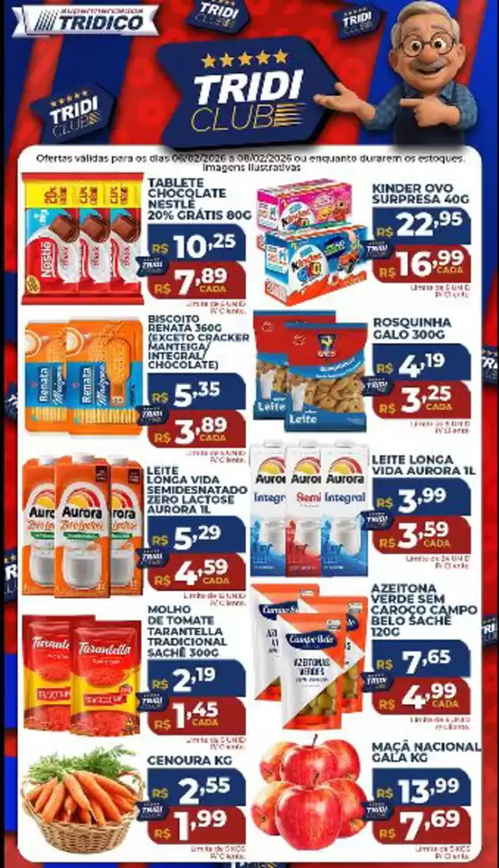 Catálogo Supermercados Tridico em Nossa Senhora do Socorro | Tridiclub | 2026-02-06T00:00:00.000Z - 2026-02-08T00:00:00.000Z
