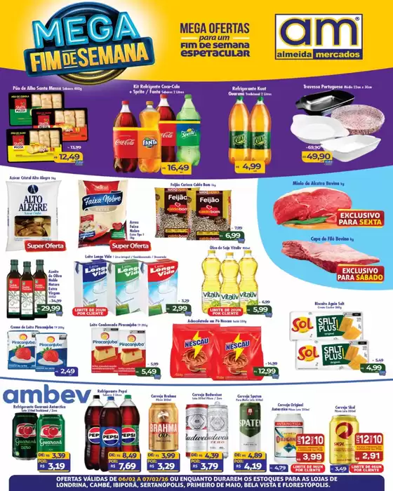 Catálogo Almeida Mercados em Nossa Senhora do Socorro | Mega Fim de Semana | 2026-02-06T00:00:00.000Z - 2026-02-07T00:00:00.000Z
